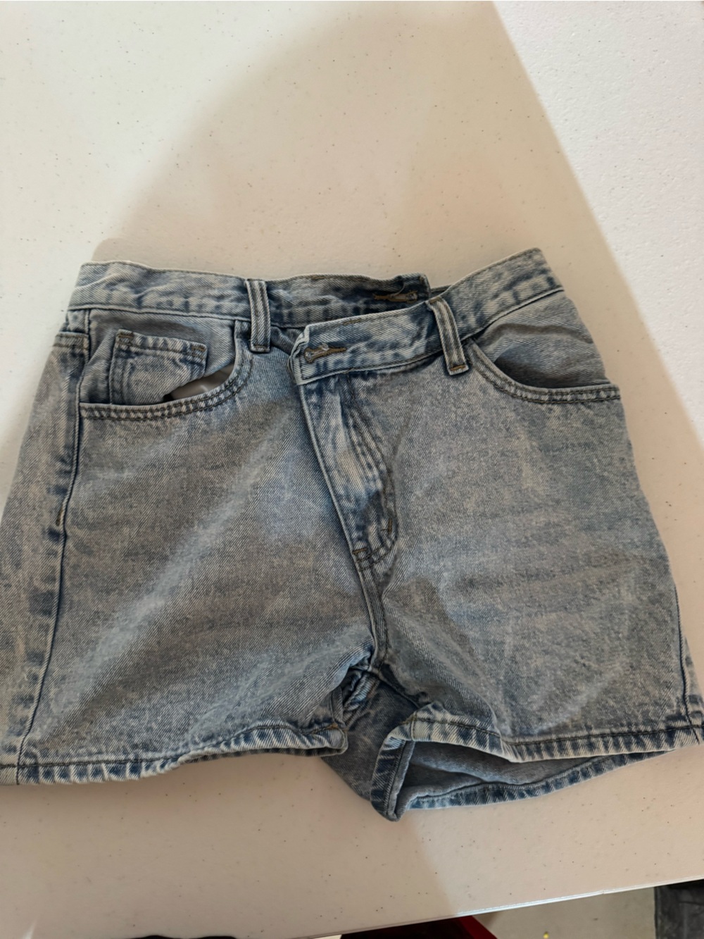 Light Wash Denim Shorts - Classic Blue